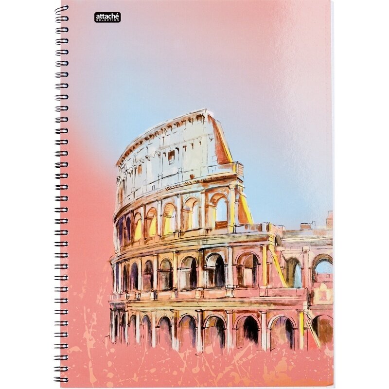 Бизнес-тетрадь Attache А4, 96 листов, клетка, гребень, Selection Travel Italy (1061706)