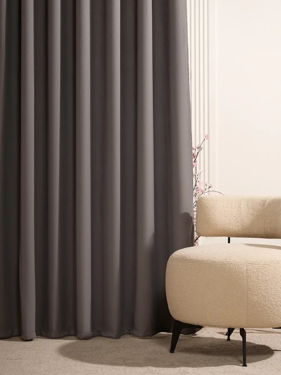 ШШторы для гостиной и спальни SANPA HOME,150х250 см, 2шт. на шторной ленте — фото 1