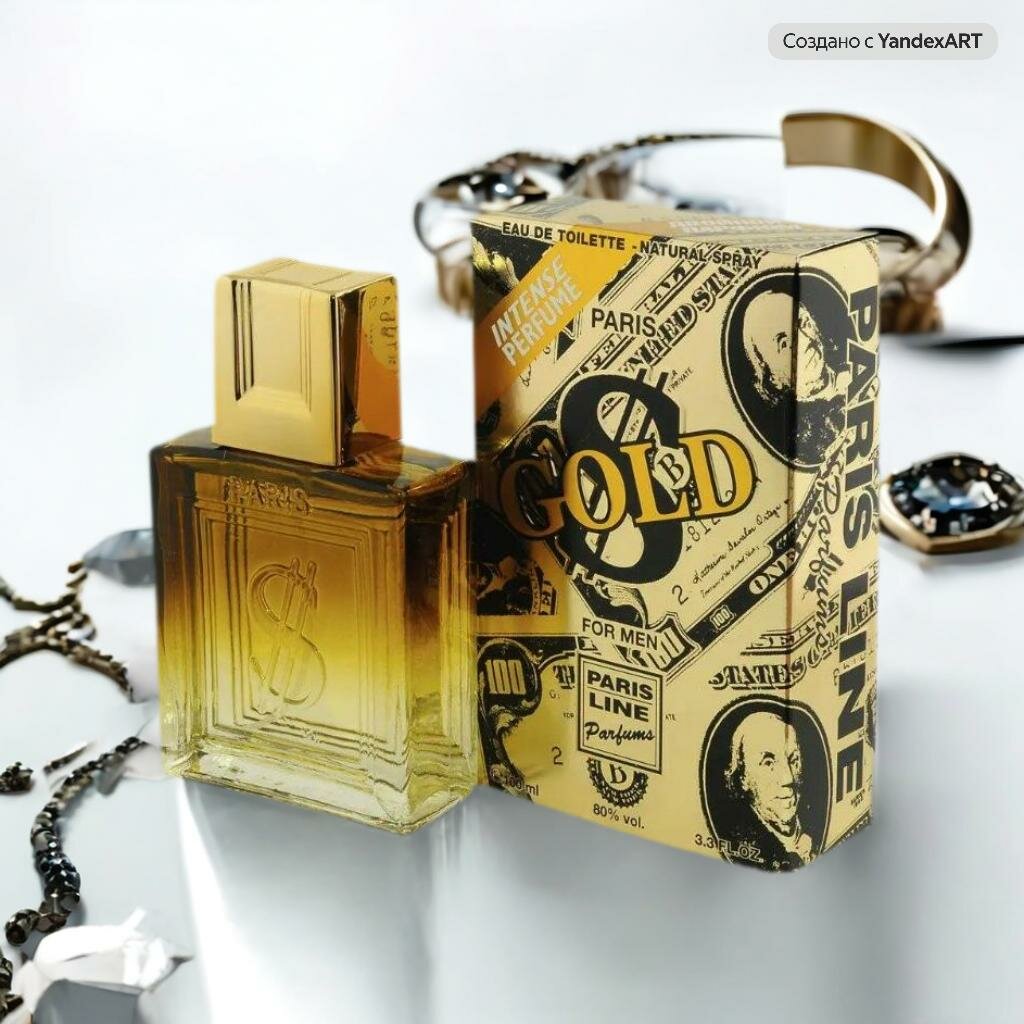 Paris Line Parfums Dollar "Gold" туалетная вода мужская 100мл