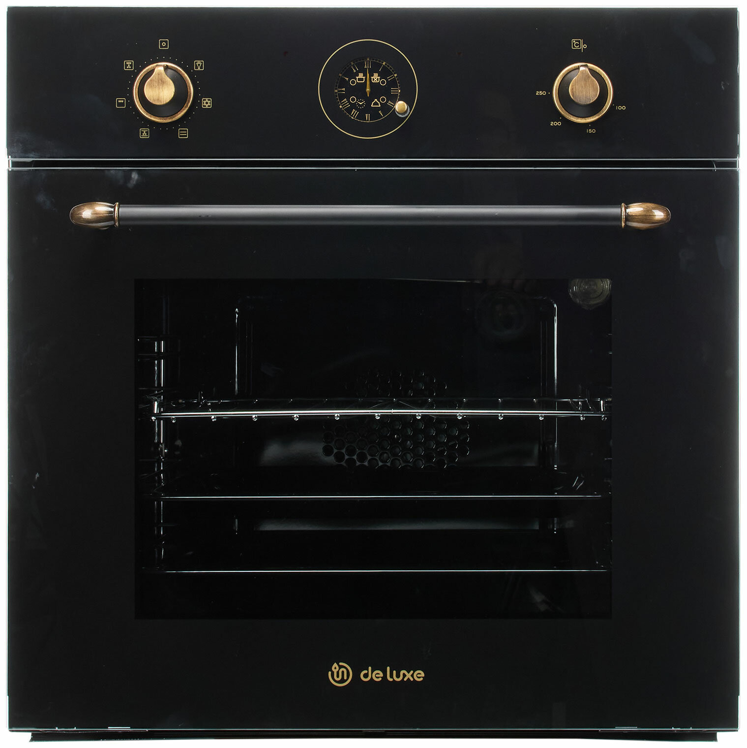 Электрический духовой шкаф De luxe 6006.05эшв-150 59 см 64 л гриль и конвекция черный
