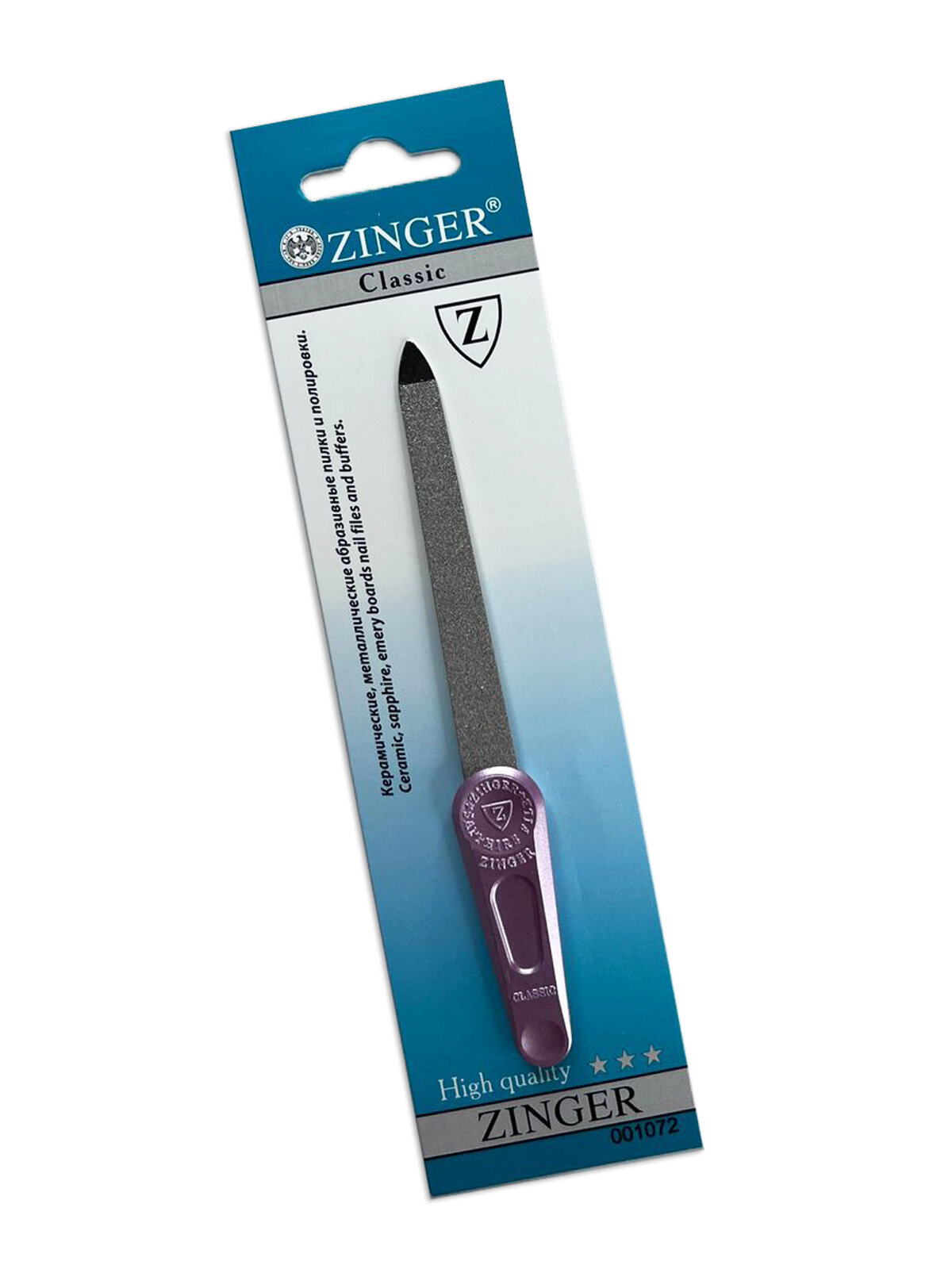 Zinger пилка для натуральных ногтей FB-40-(6) розовый