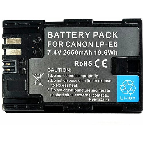Аккумулятор Ruibo LP-E6 для Canon аккумулятор для фотоаппарата canon lp e6 7 4v 2650mah код mb077121