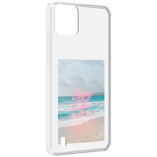 Чехол MyPads красивый пляж для Blackview A55 задняя-панель-накладка-бампер чехол mypads красивый пляж для honor x8a задняя панель накладка бампер