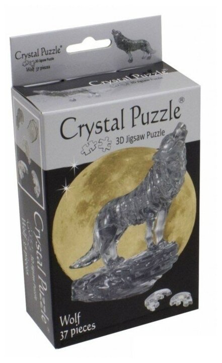 Головоломка 3D Crystal Puzzle Черный волк цвет: черный - фото №14