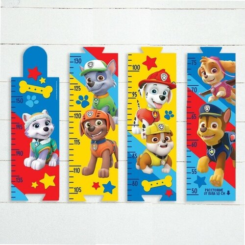 Paw Patrol Щенячий патруль. Наклейка - ростомер Paw Patrol Друзья навсегда, 150 см. мягкая игрушка маршалл щенячий патруль paw patrol mighty pups super paws marshall