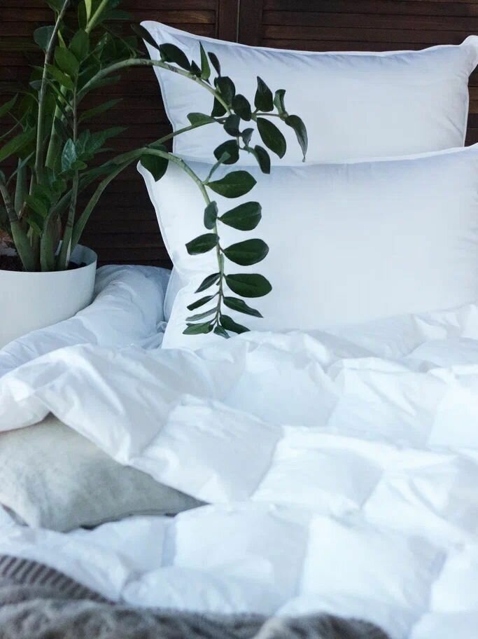 Одеяло 2- спальное SwanLake в тике, 205х172 см, зимнее, с наполнителем микроволокно, самсон - фотография № 5