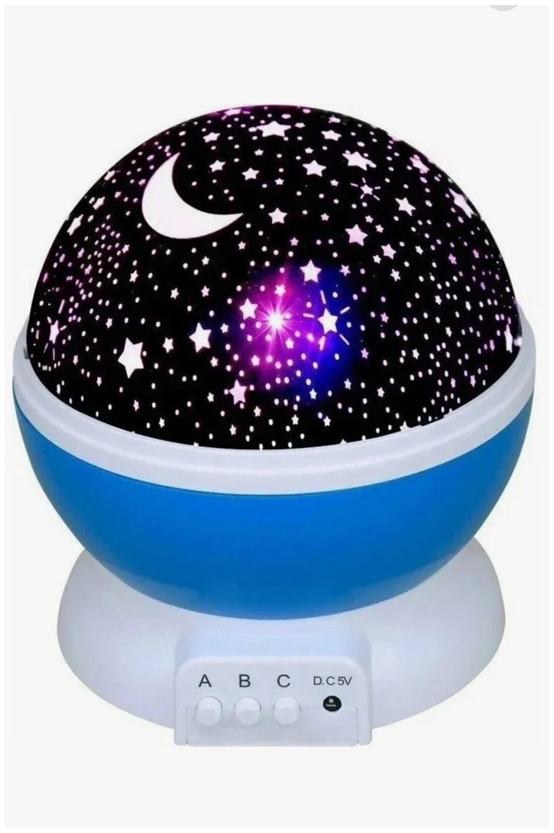 Ночник проектор звёздного неба Star master (Синий)/подарок на любой праздник - фотография № 1