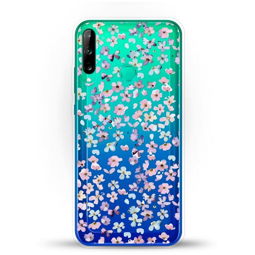 фото Силиконовый чехол цветочки на huawei p40 lite e andy & paul