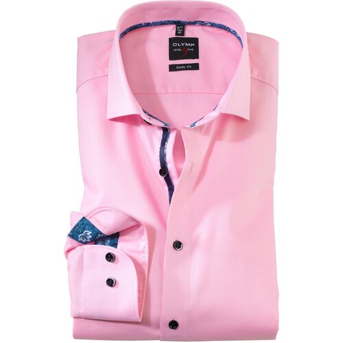 фото Рубашка мужская olymp level five body fit розовая арт. 21687430 разм.42