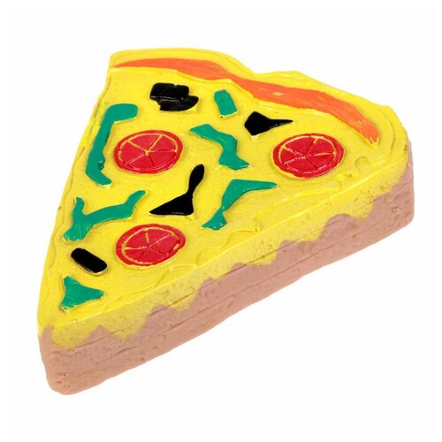 резиновая игрушка пицца Игрушка для собак Пижон Пицца (2533857), желтый