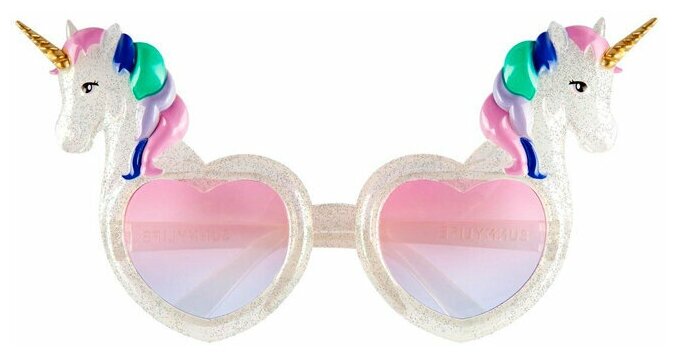 Карнавальные очки Единороги сердца