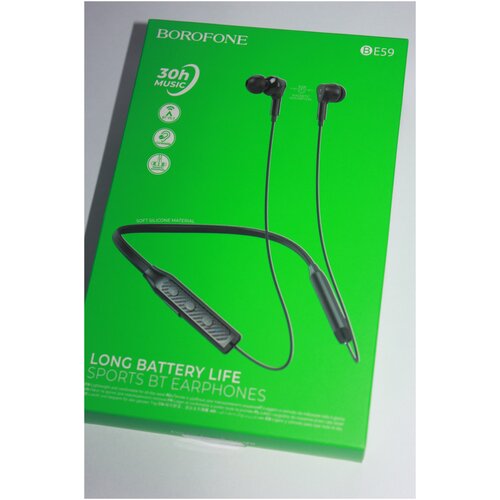 Спортивные наушники borofone BE 59 black sports BT EARPHONES 84900₽