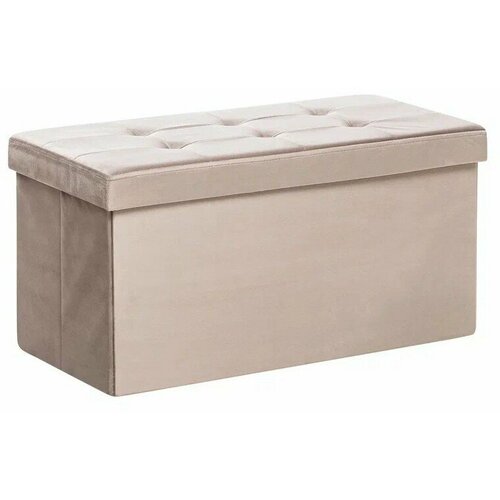 Пуф Leset Леда складной с крышкой, ткань велюр Какао