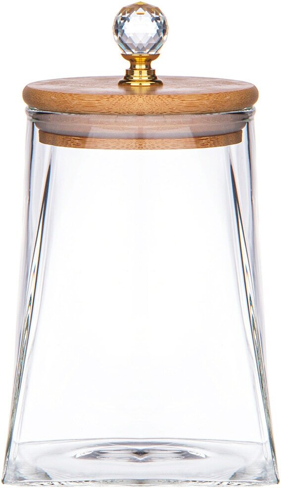 Емкость для сыпучих продуктов kristall 380 мл прозрачный Agness (176648) - фотография № 1