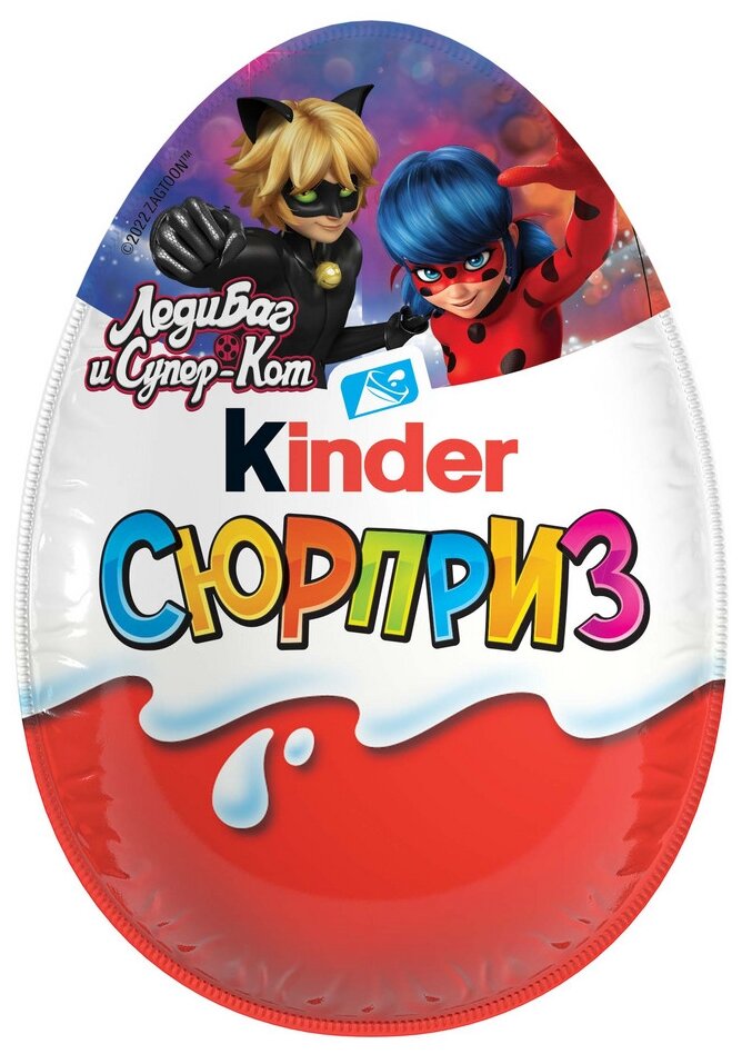 Шоколадное яйцо Kinder Сюрприз Miraculous Миракулюс Леди Баг Kinder Сюрприз 36 шт, по 20 г - фотография № 3