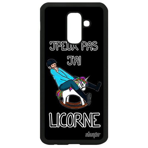 фото Чехол для мобильного galaxy a6 plus 2018, "не могу - у меня единорог!" комикс повод utaupia