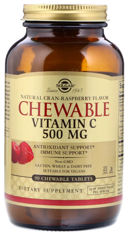 Solgar Chewable Vitamin C Natural Cran-Raspberry Flavor таб. жев.