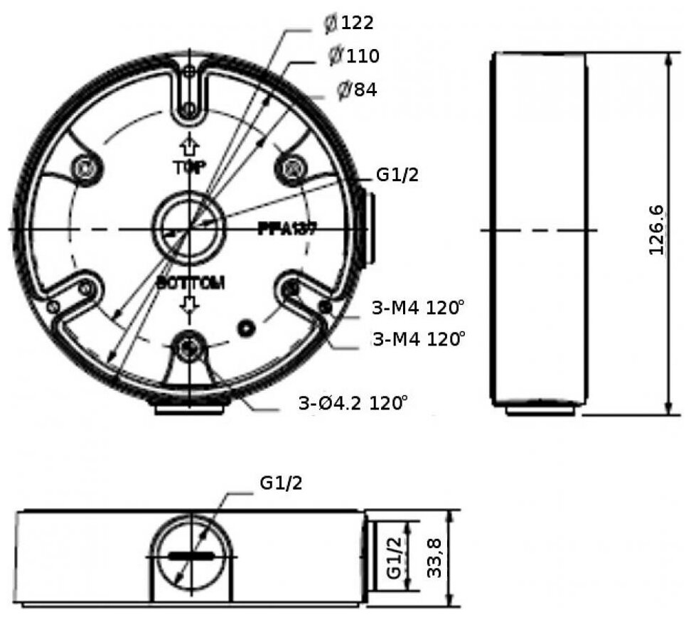 Монтажная коробка Dahua DH-PFA137