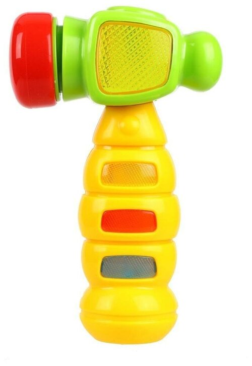 Развивающая игрушка Жирафики Веселый молоточек 939695, желтый/зеленый