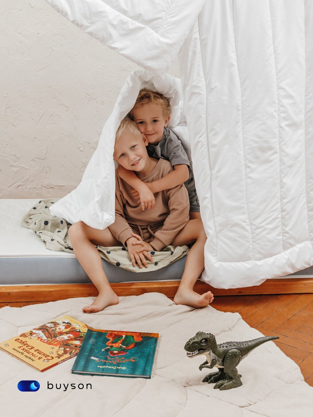 Одеяло детское buyson BuySweet, 140х105 см, с наполнителем полиэфирное волокно - фотография № 6
