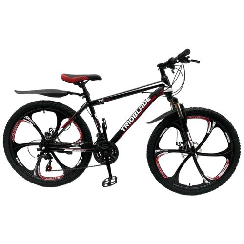 фото Горный велосипед на литых дисках trioblade 26" black-red