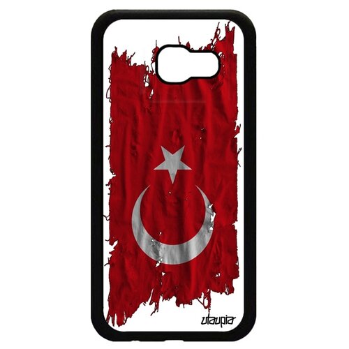 фото Чехол для мобильного galaxy a5 2017, "флаг турции на ткани" страна utaupia