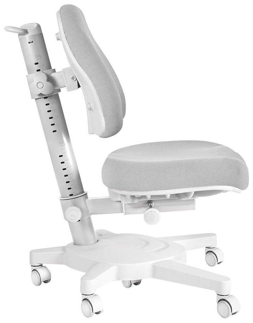 Комплект Anatomica Smart-50 парта + кресло + надстройка + подставка для книг белый/серый с серым креслом Armata - фотография № 12