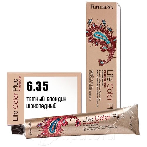 Farmavita Краска для волос Life Color Plus 6.35, Farmavita, Объем 100 мл