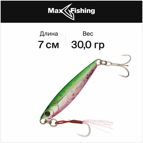 фото Блесна колеблющаяся major craft jigpara standard 30гр #010 green back