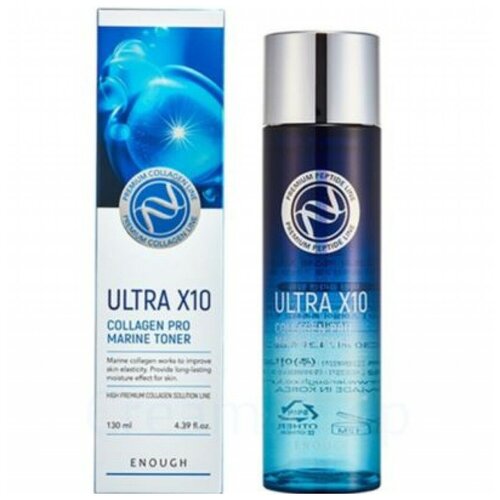 Тонер укрепляющий с коллагеном Enough Ultra X10 Collagen Pro Marine Toner 130ml