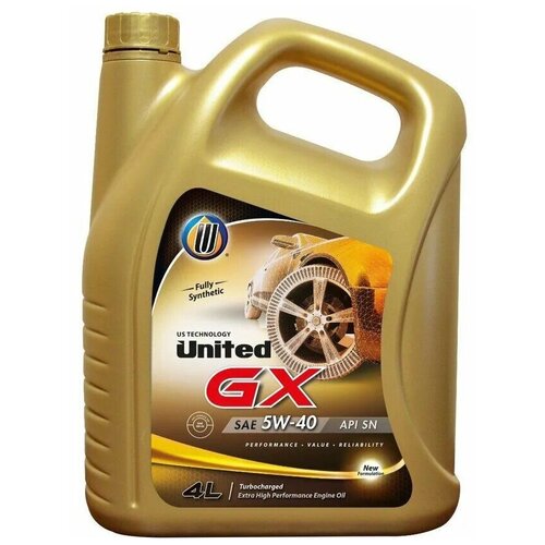Масло моторное United GX 5W40 API SN 4л. (United Oil)