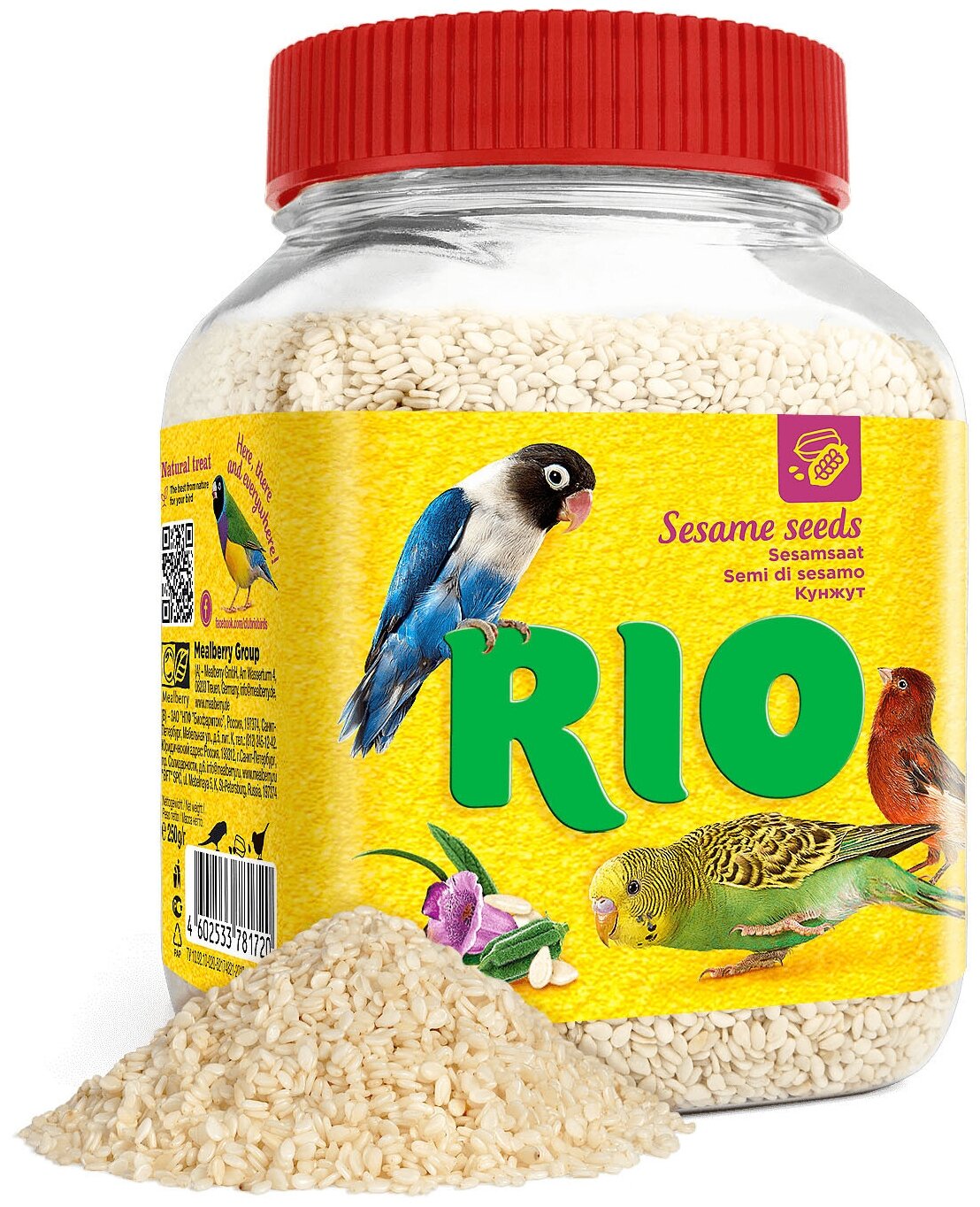 Лакомство для птиц RIO кунжут , 250 г