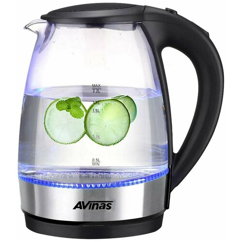 Чайник электрический Avinas стеклянный 22 Л автоматическое отключение беспроводной электрический чайник 219900₽