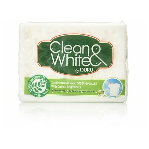 Хозяйственное мыло DURU Clean  & White отбеливающее 0.125 кг