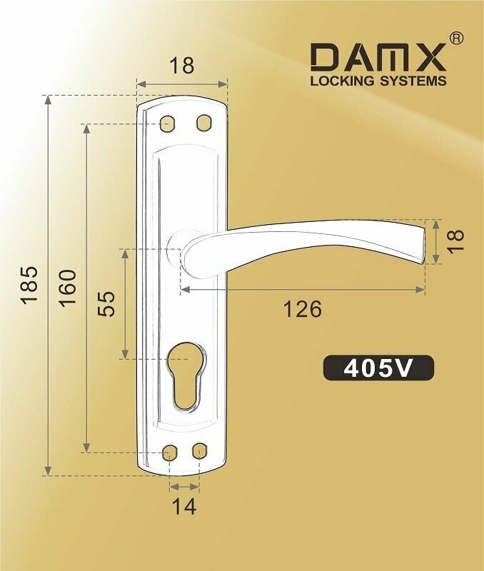 Ручки на планке DAMX 405VP AB бронза - фотография № 2