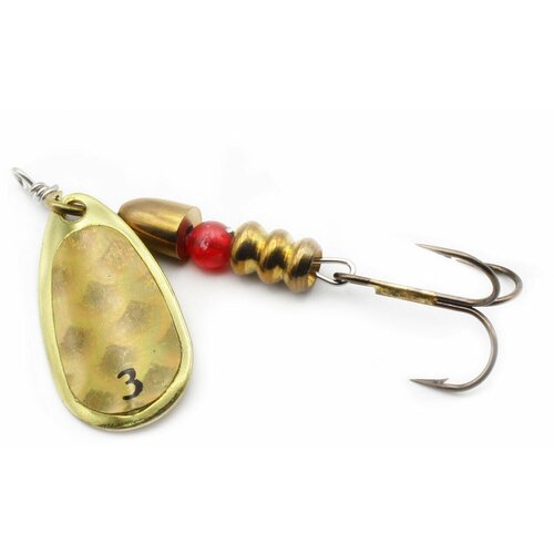 фото Комплект вращающихся блесен fishycat bretton holo - №3 / ghg ( упаковка 5 шт. ) - французские блесны для рыбалки бреттон