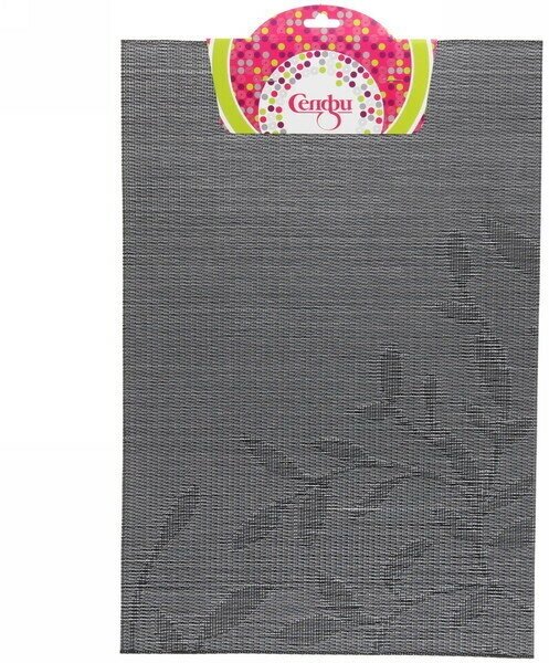 фото Салфетка на стол 30*45см плетеная, Вьюнок черная