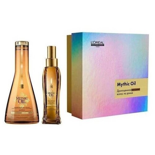 Loreal Professionnel Mythic Oil - Лореаль Митик Ойл Набор Шампунь для плотных волос +масло, 350 мл -