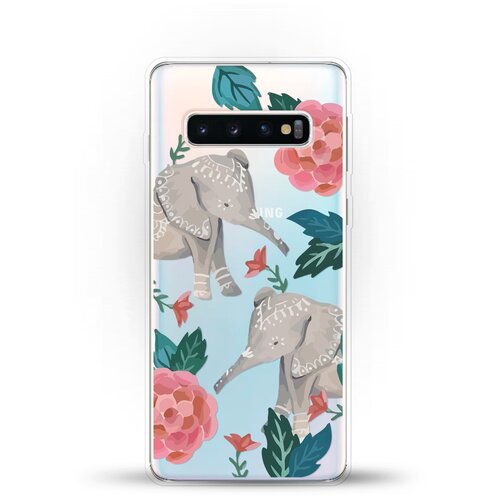 фото Силиконовый чехол два слона на samsung galaxy s10 andy & paul