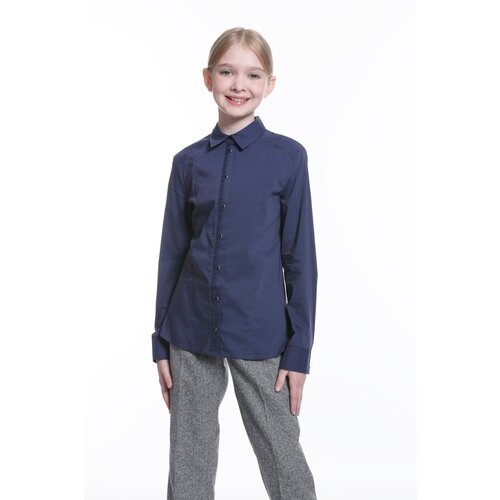 Школьная блуза Шалуны, размер 36, 146, синий