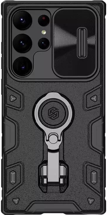 Противоударный чехол Nillkin CamShield Armor Pro Case для Samsung Galaxy S23 Ultra, черный