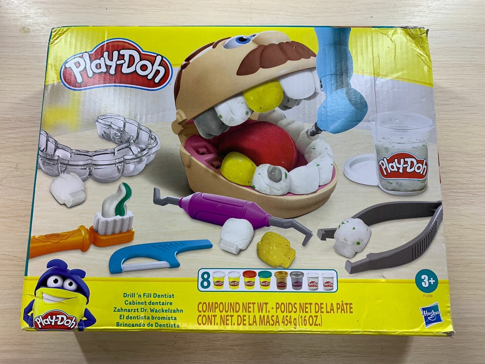 Набор для лепки игровой Play-Doh Мистер Зубастик с золотыми зубами, F1259 - фото №16