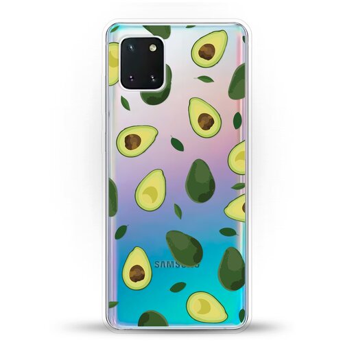 фото Силиконовый чехол узор из авокадо на samsung galaxy note 10 lite andy & paul