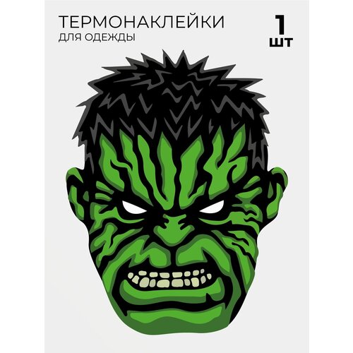 Термонаклейки на одежду Халк Лицо Hulk Marvel марвел 1 шт наклейка патч многоразовый нашивки на одежду marvel халк hulk каваи