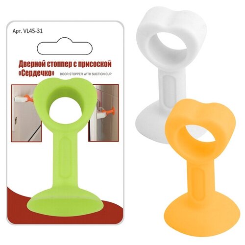 Стопор дверной сердечко 55х35см с присоской в ассортименте 688₽