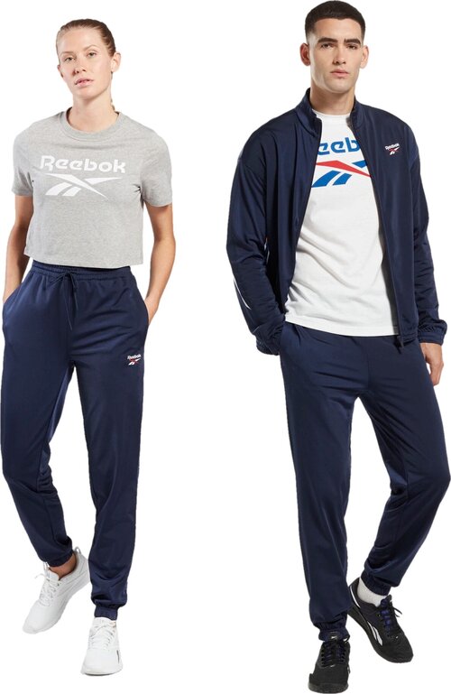 брюки Reebok RI VECTOR KNIT TRACKPANT, размер M, синий