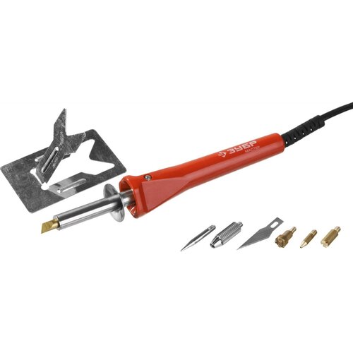 Прибор для выжигания пайки резки с набором насадок 5шт нож Зубр МАСТЕР 55426 111900₽