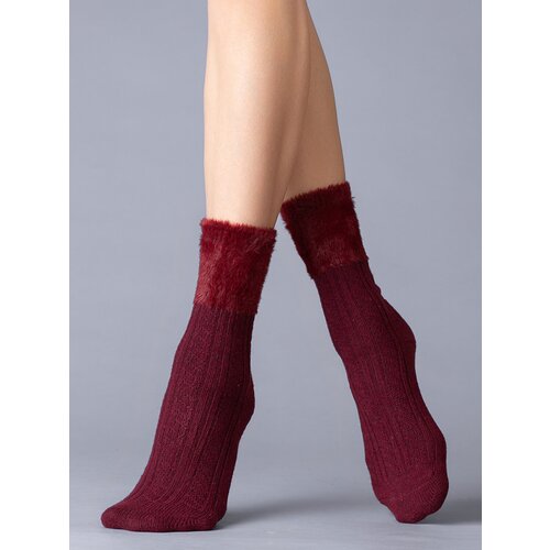 фото Носки giulia, размер 36/40, бордовый
