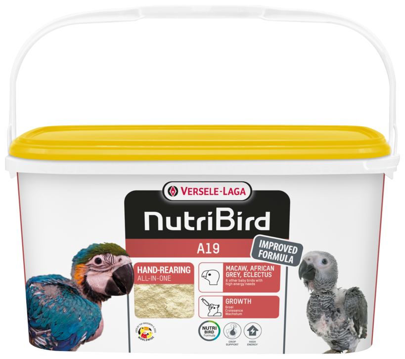 Versele-Laga NutriBird корм для ручного вскармливания птенцов крупных попугаев A19 3 кг