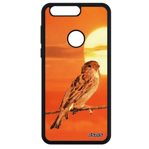 фото Чехол для телефона honor 8, "воробей" воробьишка воробушек utaupia